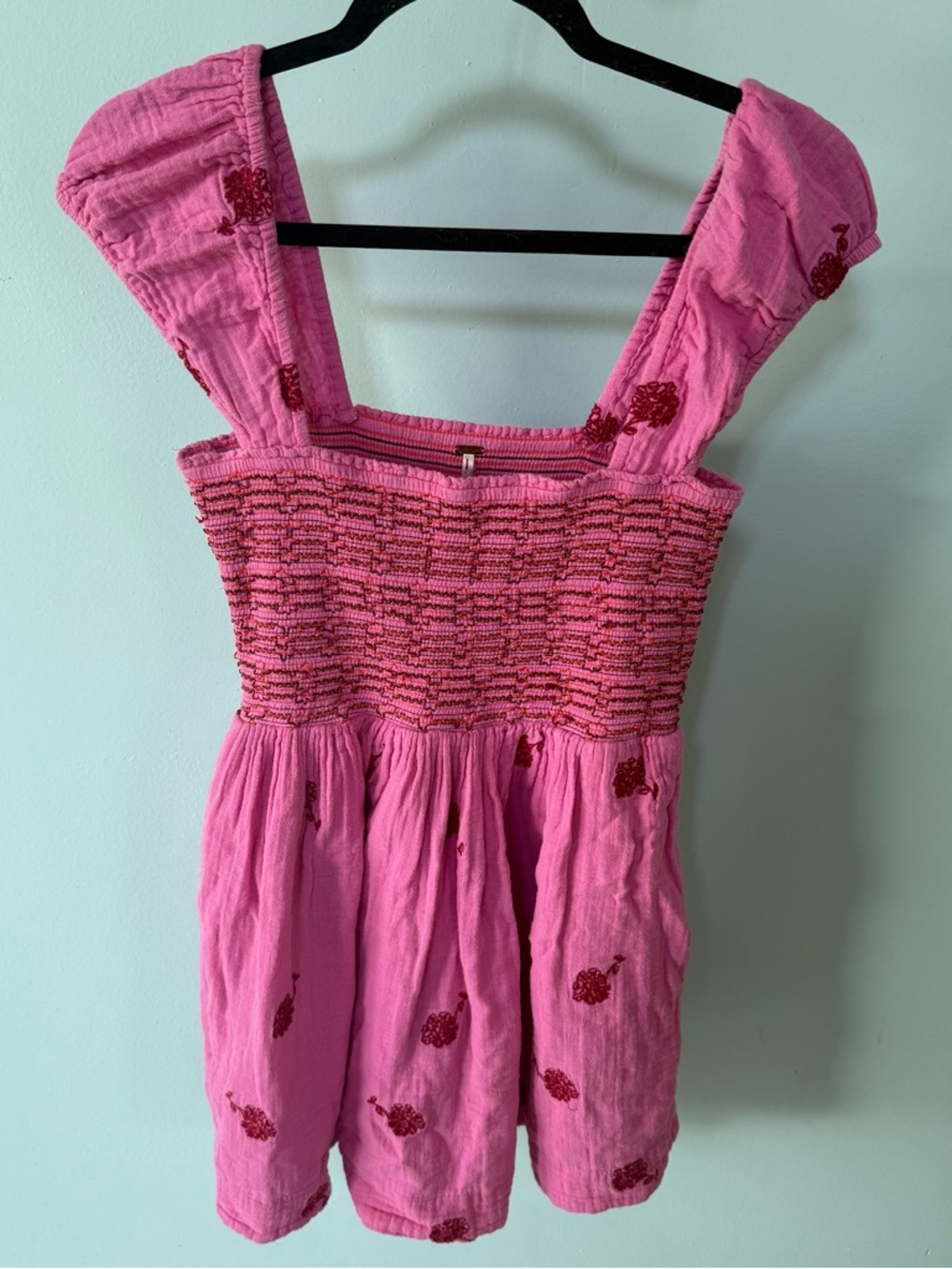 Free People Tory Embroidered Mini Dress Size Small - Picture 4 of 15
